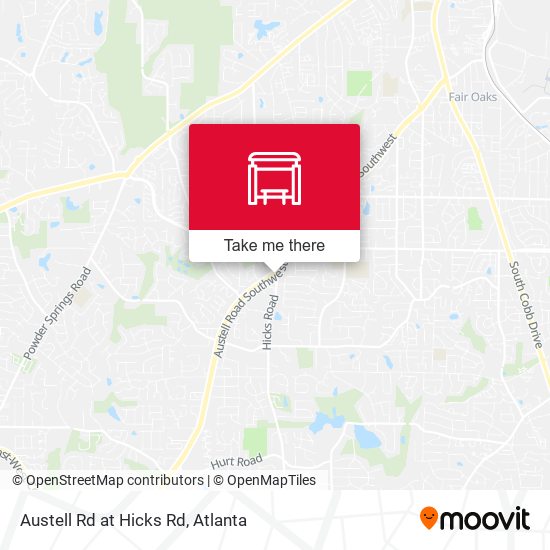 Austell Rd at Hicks Rd map