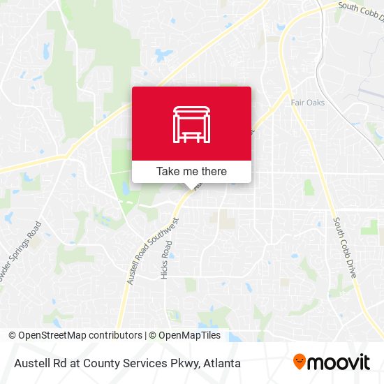 Austell Rd at County Services Pkwy map