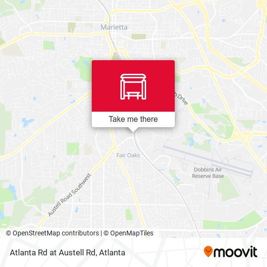 Atlanta Rd at Austell Rd map