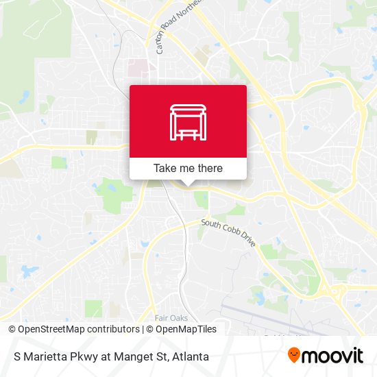 Mapa de S Marietta Pkwy at Manget St