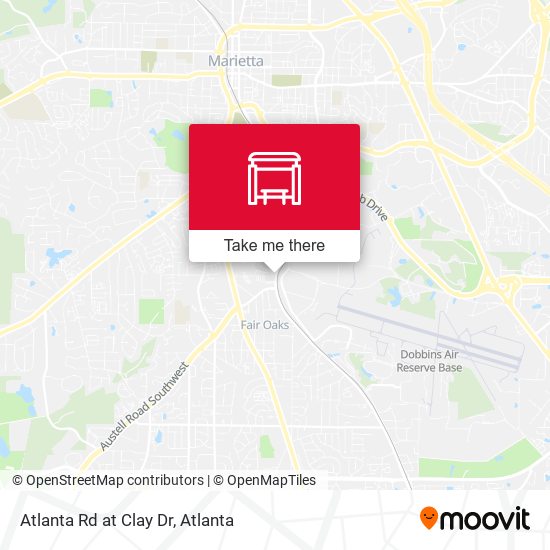 Atlanta Rd at Clay Dr map