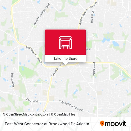 East-West Connector at Brookwood Dr map