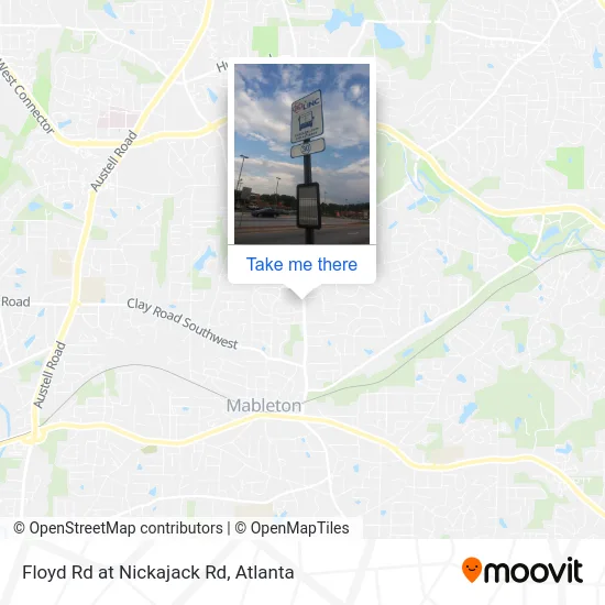 Floyd Rd at Nickajack Rd map