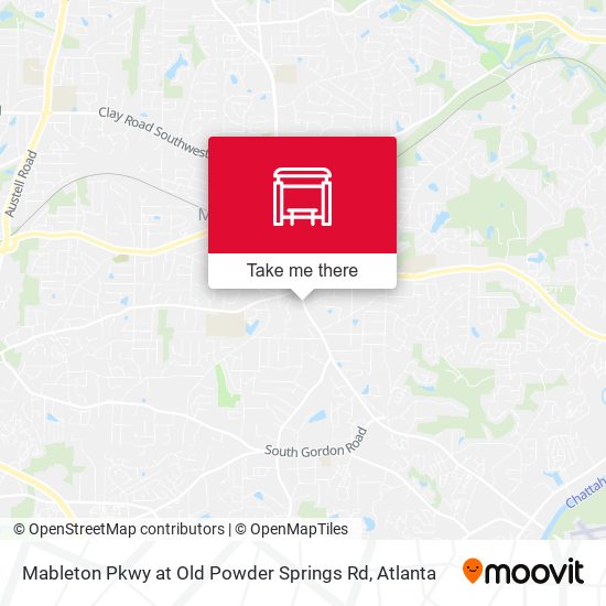 Mableton Pkwy at Old Powder Springs Rd map