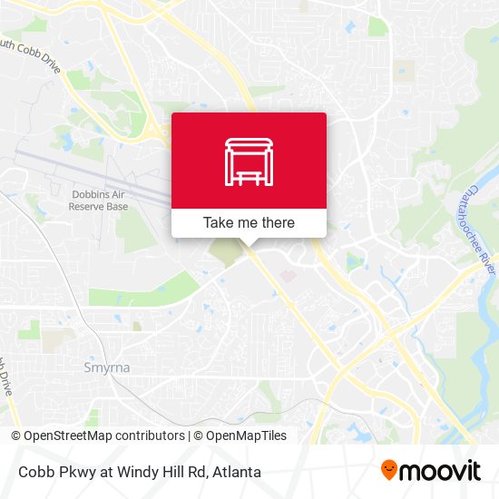 Cobb Pkwy at Windy Hill Rd map