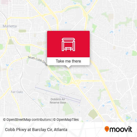 Cobb Pkwy at Barclay Cir map