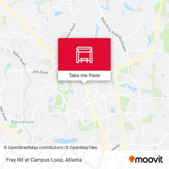 Mapa de Frey Rd at Campus Loop