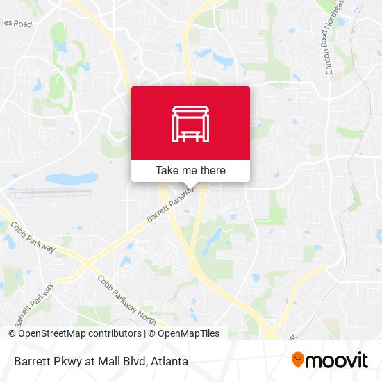 Mapa de Barrett Pkwy at Mall Blvd