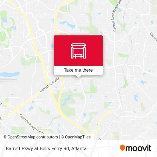 Barrett Pkwy at Bells Ferry Rd map