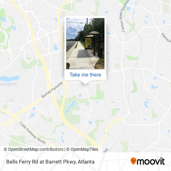 Bells Ferry Rd at Barrett Pkwy map