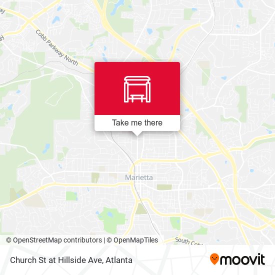 Church St at Hillside Ave map
