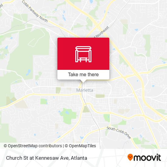 Church St at Kennesaw Ave map