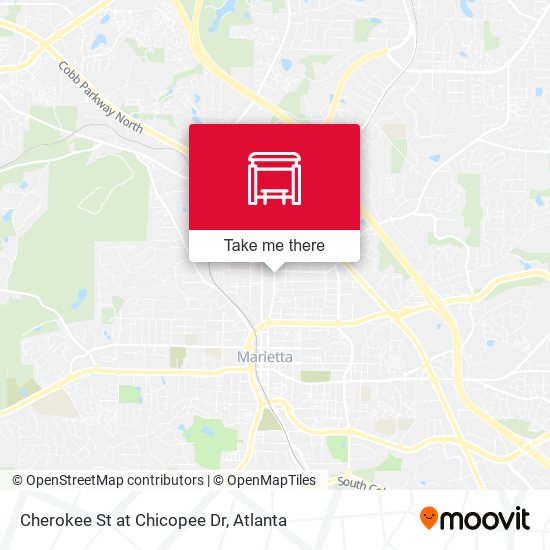 Mapa de Cherokee St at Chicopee Dr