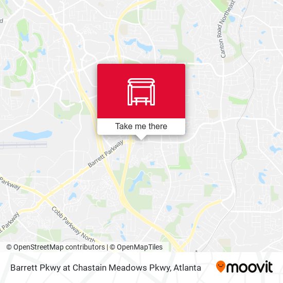 Mapa de Barrett Pkwy at Chastain Meadows Pkwy