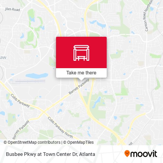 Busbee Pkwy at Town Center Dr map