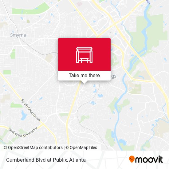 Cumberland Blvd at Publix map