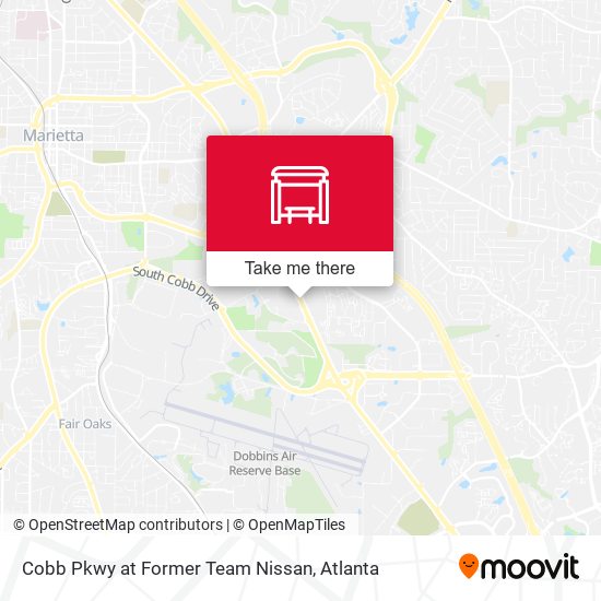 Cobb Pkwy at Former Team Nissan map
