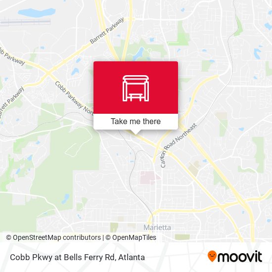 Mapa de Cobb Pkwy at Bells Ferry Rd