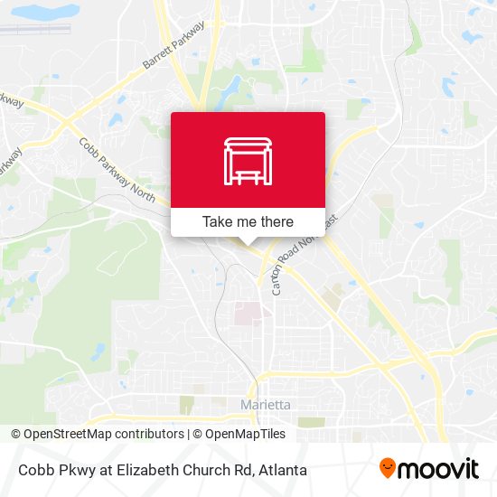Cobb Pkwy at Elizabeth Church Rd map
