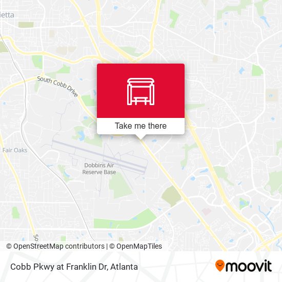 Cobb Pkwy at Franklin Dr map