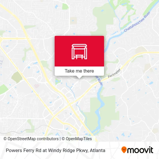 Powers Ferry Rd at Windy Ridge Pkwy map