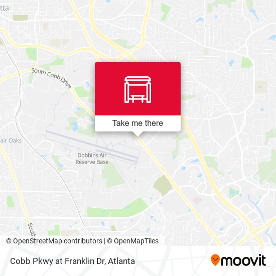 Cobb Pkwy at Franklin Dr map