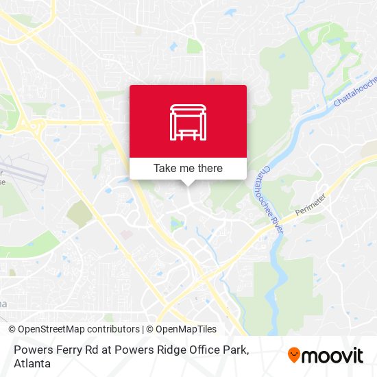 Powers Ferry Rd at Powers Ridge Office Park map