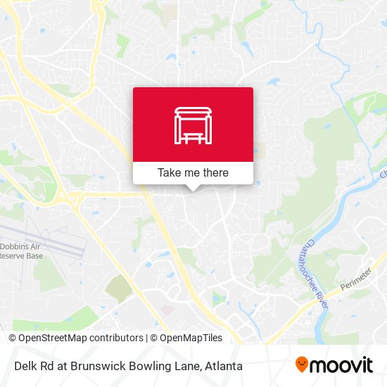 Delk Rd at Brunswick Bowling Lane map