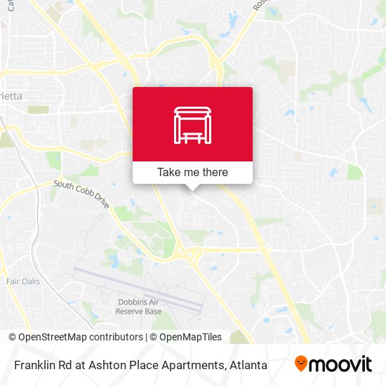 Franklin Rd at Ashton Place Apartments map