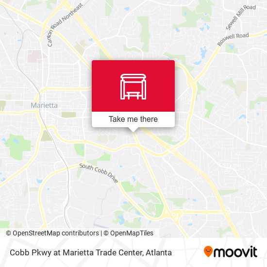 Mapa de Cobb Pkwy at Marietta Trade Center