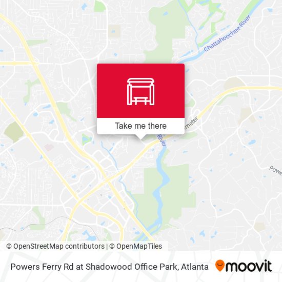 Powers Ferry Rd at Shadowood Office Park map