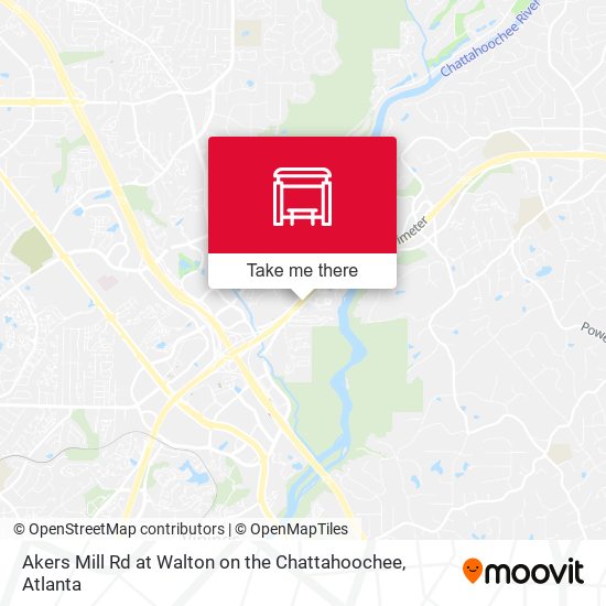 Mapa de Akers Mill Rd at Walton on the Chattahoochee