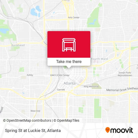 Mapa de Spring St at Luckie St