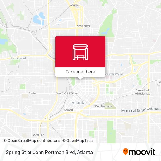 Mapa de Spring St at John Portman Blvd