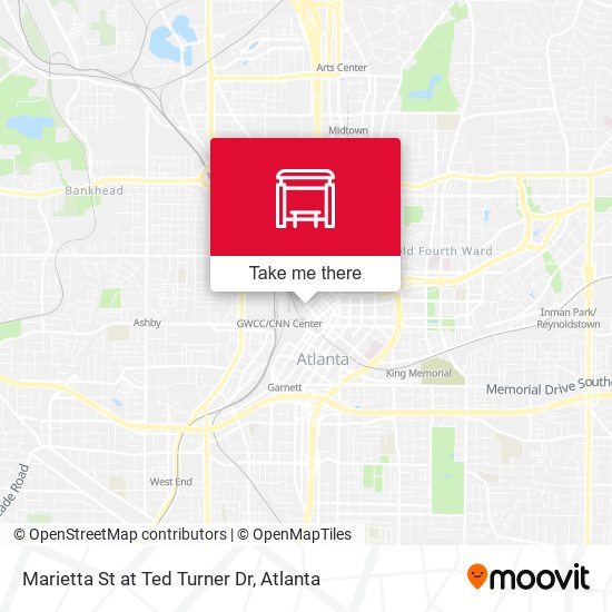 Mapa de Marietta St at Ted Turner Dr