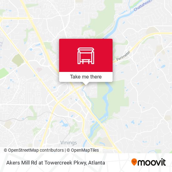 Akers Mill Rd at Towercreek Pkwy map