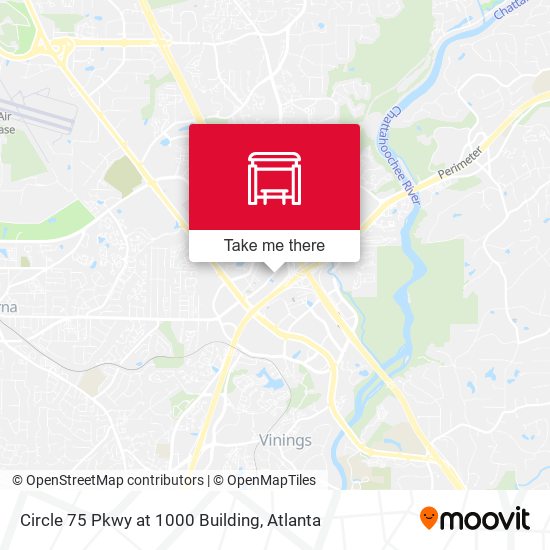 Circle 75 Pkwy at 1000 Building map