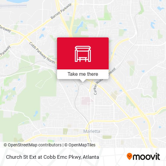 Church St Ext at Cobb Emc Pkwy map