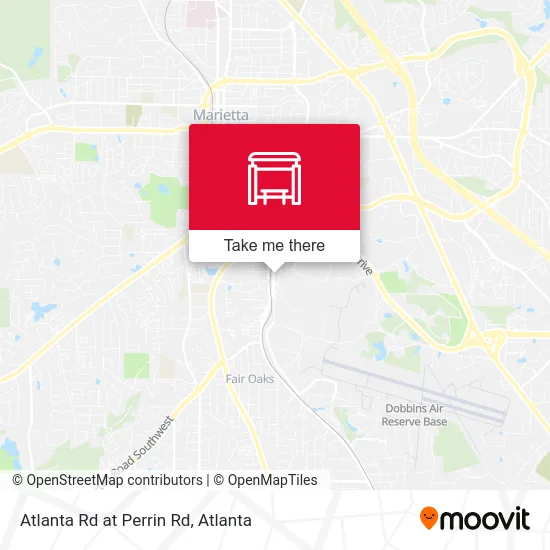 Atlanta Rd at Perrin Rd map