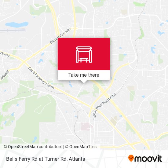 Bells Ferry Rd at Turner Rd map