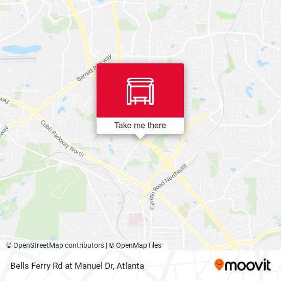 Mapa de Bells Ferry Rd at Manuel Dr
