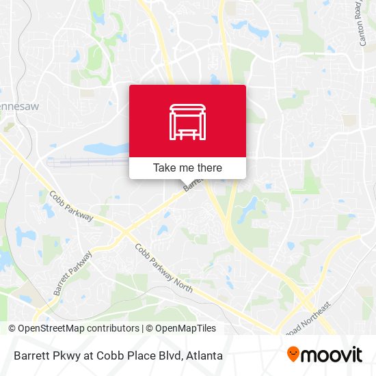 Barrett Pkwy at Cobb Place Blvd map