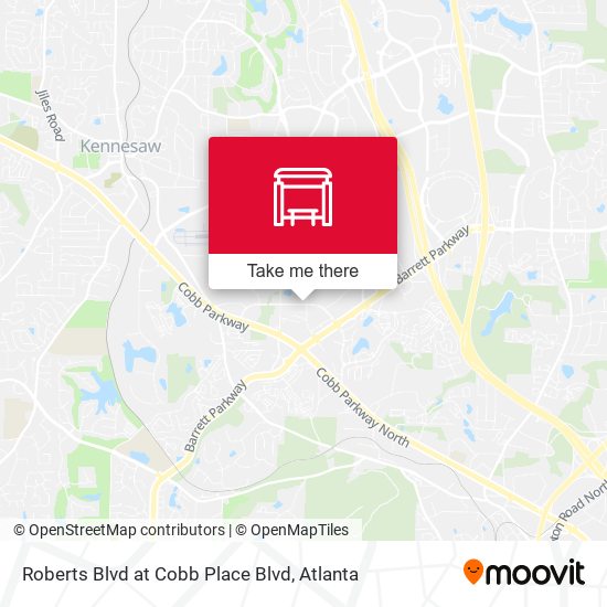 Mapa de Roberts Blvd at Cobb Place Blvd