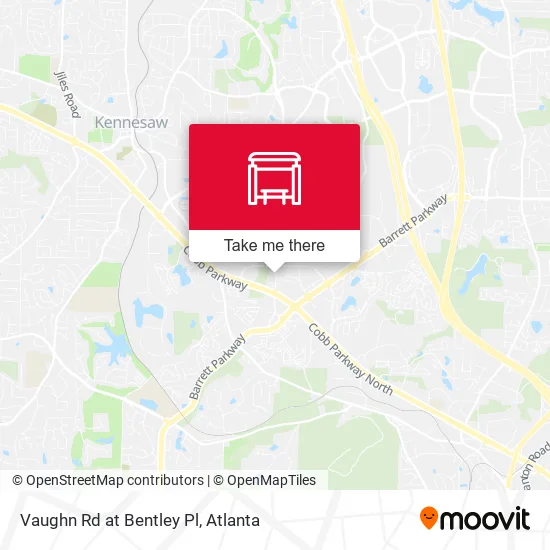 Mapa de Vaughn Rd at Bentley Pl