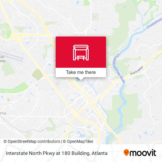 Interstate North Pkwy at 180 Building map