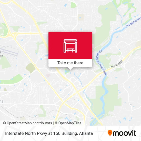 Interstate North Pkwy at 150 Building map