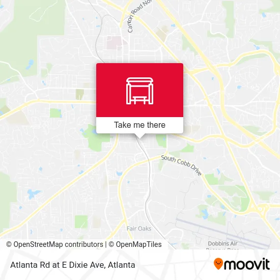 Atlanta Rd at E Dixie Ave map