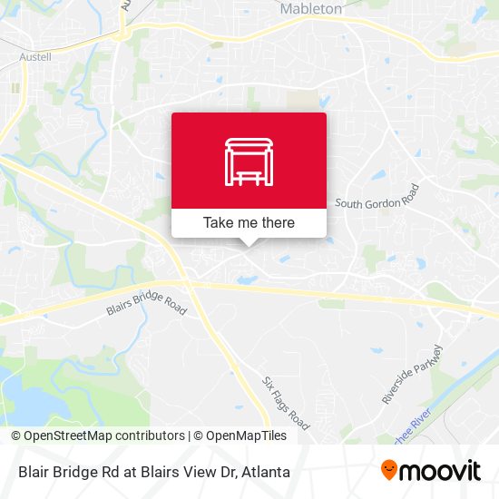 Mapa de Blair Bridge Rd at Blairs View Dr