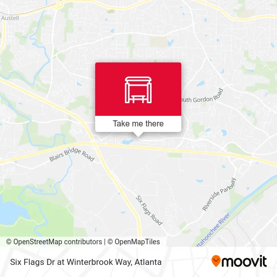Six Flags Dr at Winterbrook Way map