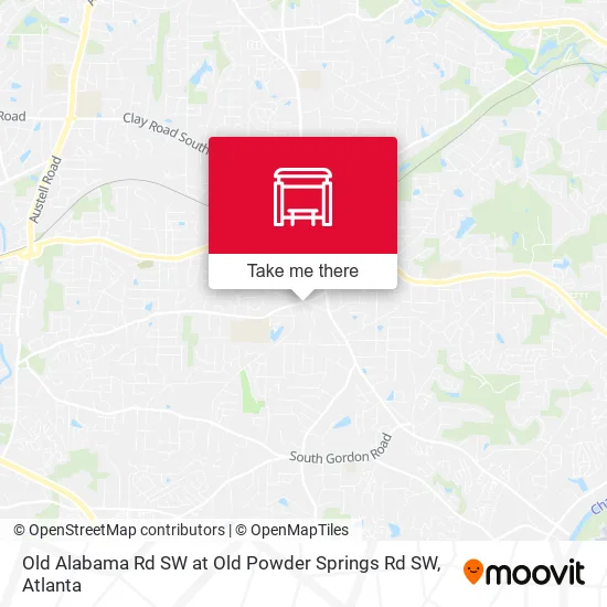 Old Alabama Rd SW at Old Powder Springs Rd SW map
